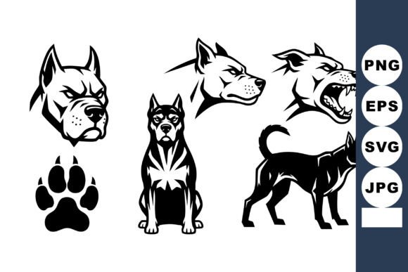 Aggressive Pitbull Dog Silhouette Review