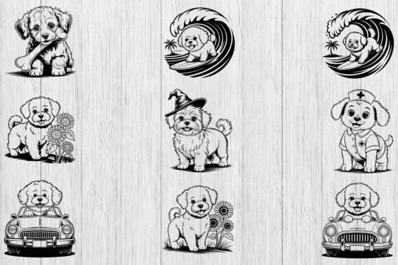 Bichon Frise Dog Clipart Bundle Review