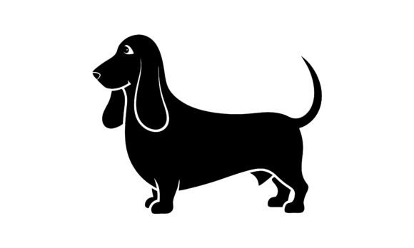 Black and White Cartoon Dachshund Dog Embroidery Review