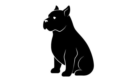Black Dog Silhouette Sitting Review