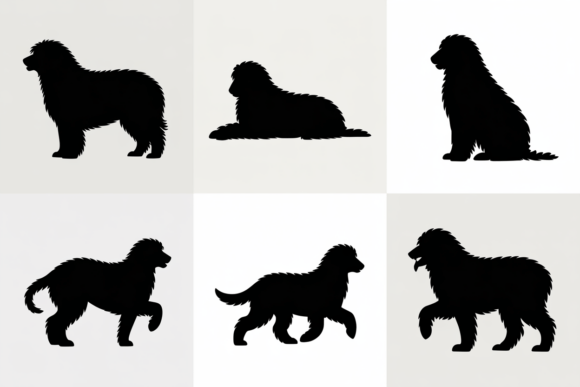 Black Silhouette of a Fluffy Dog Breed Review