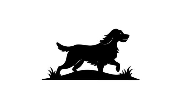 Black Silhouette of a Happy Dog Embroidery Design Review