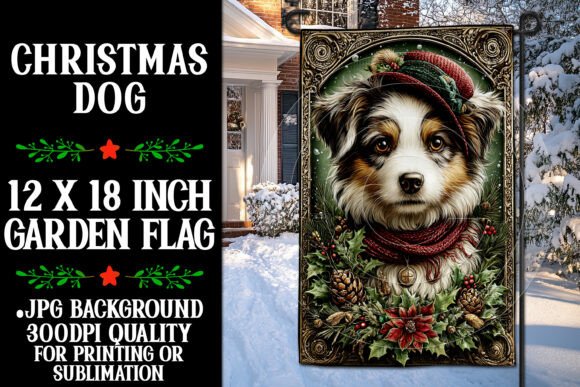 Christmas Dog Garden Flag Design 2 Review