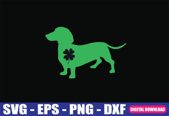 Dachshund Dog Shamrock St. Patrick s Day
