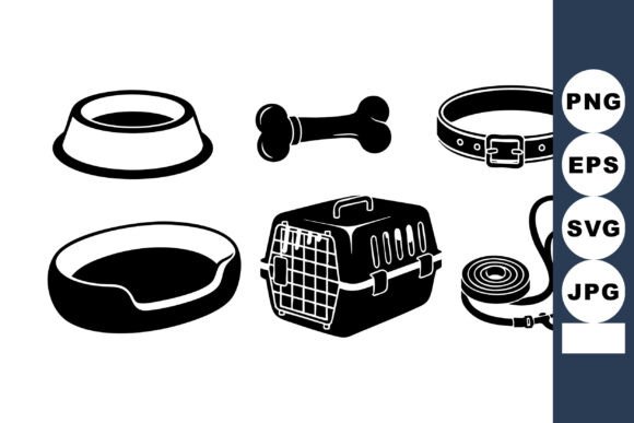 Dog Accessories Vector Set Review