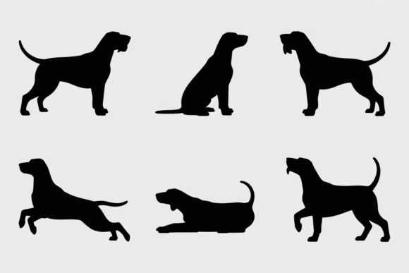 Dog Silhouette Poses Collection Review