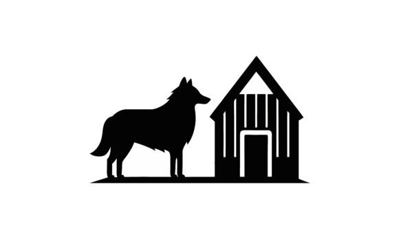 Dog Standing Next to Dog House Embroidery Design Review