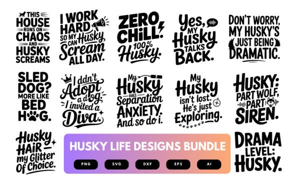 HuskyLife SVG Bundle