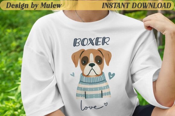 Minimalist Boxer Dog Embroidery Design Review