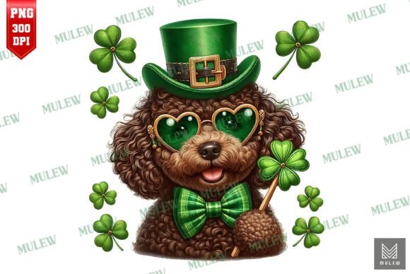 St Patrick s Day Poodle Dog PNG