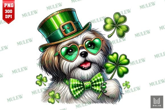 St Patrick's Day Shih Tzu Dog PNG Review