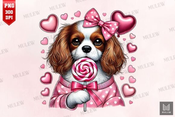 Valentine Cavalier King Dog PNG Review